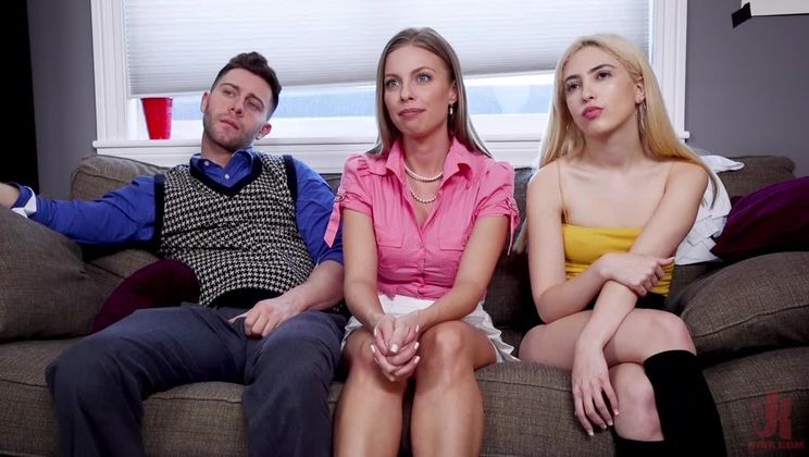 How to Fuck Like a Lady: Anal Housewife Trains Son's Bratty Girlfriend